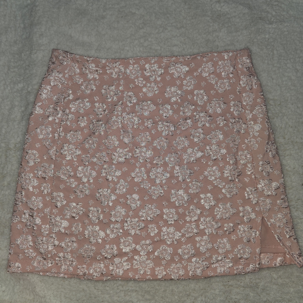 Wild Fable Floral Blush Mini Skirt